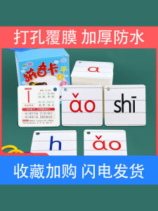 Primary School Grade One Chinese Pinyin Card New Word Card Alphabet Graph Sound And Rhyme Reading Training Full Set Educational Toys