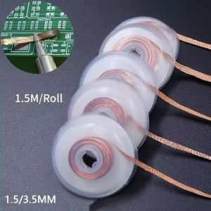 1.5-3.0mm Desoldering Mesh Braid Tape Copper Welding Point Solder Remover Wire Soldering Wick Tin Lead Cord Flux for Soldering