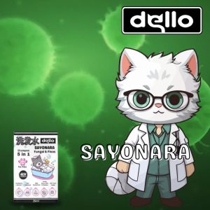 Shampo Kucing Anti Kutu & Jamur Adult Aman Untuk Kitten 5 in1 Shampoo Perlindungan Total Solusi Andal Pertahanan Maksimal DELLO FOR CATS