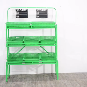 Fruit shelf display rack vegetable shelf supermarket fruit and vegetable rack multi-layer shelf