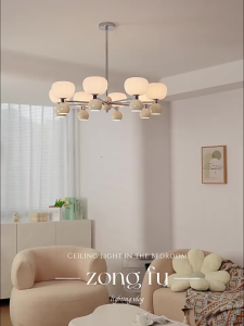 Nordic Living Room Chandelier Ceiling Light Dining Light Creative Modern Bedroom Chandelier Home Decoration 3-color Pendant Light