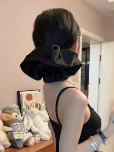 Dây Buộc Tóc Ren Satin Siêu Lớn Đơn Giản Màu Trơn Cho Phụ Nữ Phụ Kiện Tóc Cao Cấp Cho Tóc Sau Đầu Dây Buộc Tóc Bằng Nylon