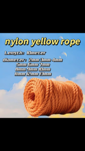 (PE) NYLON ROPE (10meters) diameter 3-10mm Nylon cord