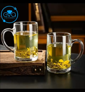 Set 12 Cốc Bia Thuỷ Tinh Sang Trọng WH Glass Beer Mug QB6028-360 / Ly Quai Pháp Thuỷ Tinh Dùng Uống Bia Dung Tích 360ML