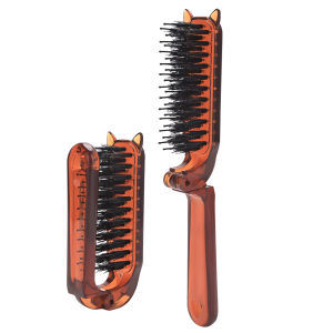 Portable Travel Folding Hair Brush Pocket Hair Brush Anti Static Straight Curly Dual Purpose Mini Men Women Hairdressing Tool