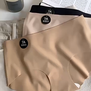 S#K Seamless 7A Mulberry Silk Crotch Womens Mid Waist One-piece Seamless Non Hip Triangle Pants Quick Drying Comfortable and Not Stuffy