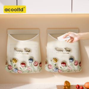 Kitchen Plastic Garbage Bag Wall Hanging Storage Convenient Home Use Organizer Bin ACOOLTD 20250416-1 Family Storage Solution