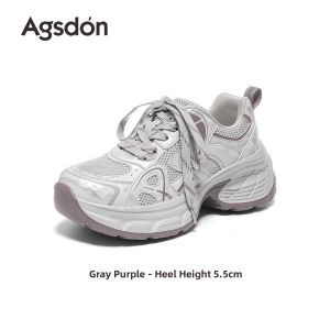 Agsdon | Visually Pleasing Platform Thick-Soled Lightweight Casual Sports Shoes