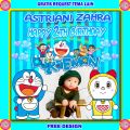 Spanduk / Backdrop Banner Ulang Tahun / Tema Doraemon / Free Custom /. 