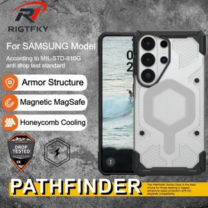 Original PathFinder Phone Case For Samsung S26 Ultra S25 S24 S23 Plus S26 ULTRA Shockproof Armor Magnetic Protector Clear Cover
