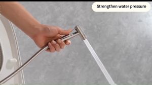 (Warranty)TIMSOT Handheld Toilet Bidet Sprayer Gun Stainless Steel Faucet Shower Wash Adjustable Water Pressure Control