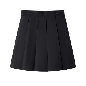 Pure Color High Waist Pleated Skirt JK Slim Looking 39cm Short Skirt Summer Wheel Pleated Skirt Gray Skirt Womens Violet Blue Short Skirt