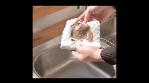 1pc/5pcs Kitchen Towel Kitchen Dishcloth Coral Cloth Thickened Double Layer Rag 30x30cm Kain Lap