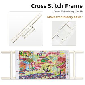 Large Cross Stitch Hoop Fabric Fixing Tool Multi-Purpose Home Use Convenient Cross Stitching Kit New Chinese Style Other/Other