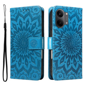 Leather Wallet Flip Case for POCO F6 F7 F8 M6 M7 X7 X8 Pro Max Ultra C65 C71 C75 C85 C85X | Mandala Embossed Design Card Hoder