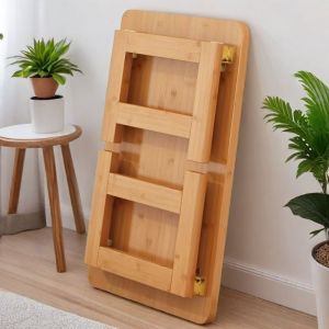 โต๊ะเล็กสำหรับหน้าริมบันนิ่มพับได้สำหรับใช้ในบ้านสไตล์ญี่ปุ่นและไต้หวัน โต๊ะทานอาหารขนาดเล็กสำหรับสวนด้านนอก