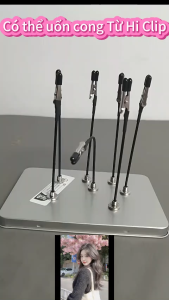 <KKT>Phiên bản nâng cấp Universal Magnetic Suck Up Color Clip Kim loại bọc keo mềm đầu cá sấu Clip Model