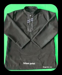 baju koko dewasa seleting lengan panjang tersedia ukuran M L XL