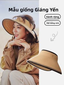 BILLI ZILLY | Mũ rơm Laffey mùa hè 2025 mới cho nữ đi biển du lịch che nắng viền lớn làm nhỏ khuôn mặt chống nắng kiểu dáng rộng rãi