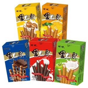 WangWang | Vanilla Orange Flavor Black and White Sandwich Cookies 56g*7 Packs