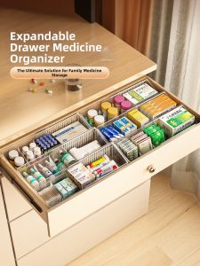AOQILA | Expandable Clear Organizer with Adjustable Dividers