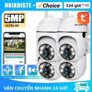 Camera Giám Sát Không Dây TUYA Smart Life 5MP Wifi Ngoài Trời Tích Hợp Camera An Ninh Tầm Nhìn Ban Đêm AI Theo Dõi Thông Minh Đàm Thoại Hai Chiều