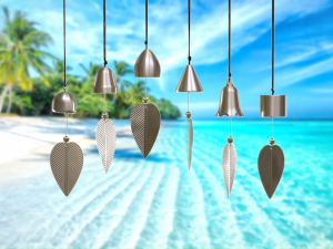 Pure Copper Wind Chime Bell Japanese Style Minimalist Home Shop Balcony Decoration Windows Door Hanging Charm