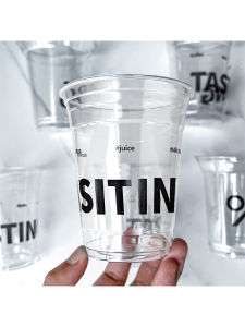 Thickened Disposable Coffee Cup with Lid 98mm Diameter Transparent Plastic Cup for Cold Drinks Milk Tea Cups Commercial Use