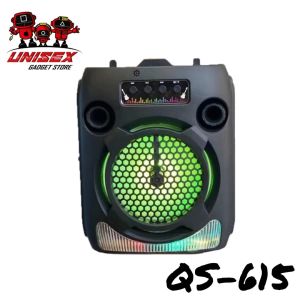 Kimiso QS-615 Portable Wireless Bluetooth Speaker 6.5inch With LED light + Phone Handheld