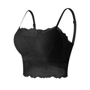 TINGMEI | Off-the-shoulder Lace Anti-slip Bralette