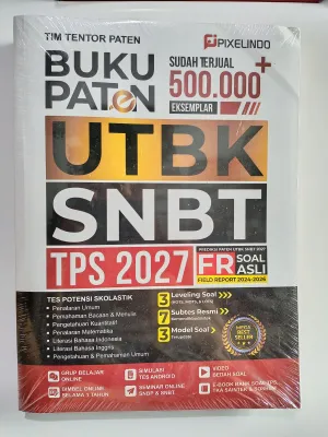 BUKU PATEN UTBK SNBT TPS 2027 TIM TENTOR PAXELINDO SUDAH TERJUAL 500.000 EKSEMPLAR