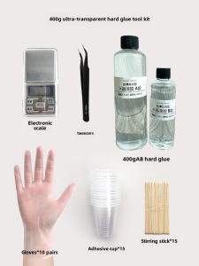 Handmade DIY Resin Silicone Crystal Drip Glue Creative Stress Relief Dry Flower Coaster Making Material Kit Summer Garden Brand