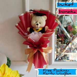 Buket Boneka Wisuda Buket Bunga Artificial Bucket Wisuda Graduation Cewek Cowok Cewe Cowo