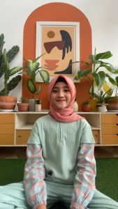 Baju setelan anak perempuan trendy sabina one set hooflakids 5-12 tahun