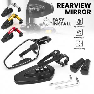 1 Pair Universal Side Mirrors Full CNC Alloy Quality Made in Thailand Side Mirror For Motorcycle
