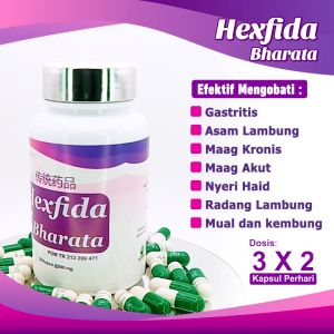 Obat Asam Lambung Tukak Lambung Iritasi Lambung Radan Lambung Tipes Hexfida Bharata 100% Herbal Asli