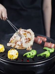 1PC 304 Stainless Steel Barbecue Clip Buffet Strawberry Clip Steak Tongs 24/28CM Non-Slip Barbecue Clip Kitchen Cooking Tools Accessories