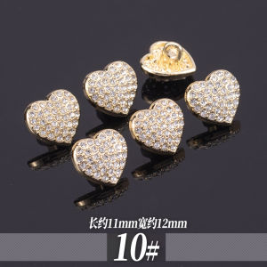 High-End Metal Button Womens Shirt round Pearl Rhinestone Buckle Small Fragrance Style Premium Quality Top Quality DIY Sewing Accessories