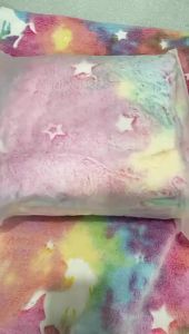 Luminous Unicorn Dinosaur Throw Blanket for Girls Boys Plush Flannel Blanket Christmas Tree Glow in the Dark Super Soft