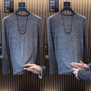 Áo Thun Nam Cổ Tròn Thời Trang Thu Đông Mới Về Phong Cách Hàn Quốc Đa Năng Cổ Điển Giản Dị Thoải Mái Thường Ngày