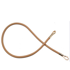 Pu round Leather Rope Handbag Five Metal Hook Accessories Single Shoulder Slant Cross DIY Woven Belt Handheld Strap 6mm