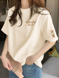 SUSHOUWANGE | Áo Thun Tay Ngắn Cotton Elegance cho Phụ Nữ Mùa Hè