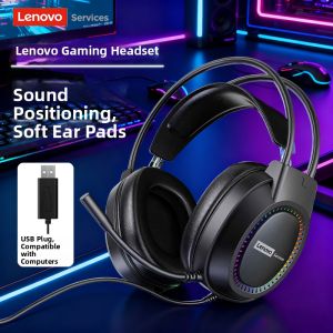 Lenovo | Wired Gaming & Office Headset with Microphone