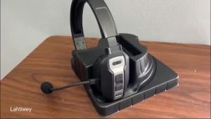 Bluetooth Headset with Microphone Trucker Bluetooth Headset with AI Noise Cancelling & Mute Button Wireless On-Ear Headphones
