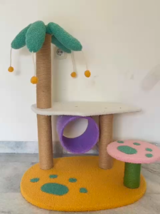 Cat Tree Garukan Kucing Pohon Kucing Tempat Tidur Hammock Rumah Kucing Cakaran Kucing