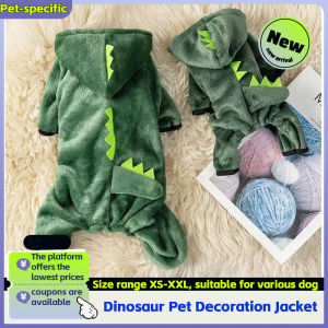 Cartoon Dog Clothes XS-XXL Dinosaur Dog Costume Cute Fashion Soft Abdominal Opening Design Indoor Dog Clothes for Pets