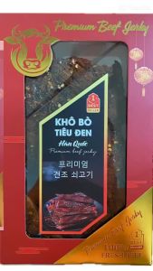 1kg Khô bò tiêu đen Hàn Quốc đặc biệt siêu ngon