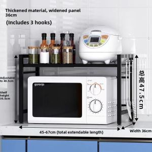 Adjustable Multilevel Countertop Storage Rack