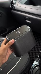 Universal Car Mini Garbage Trash Dustbin Dust Bin Can Universal Hanging Clear Organizer Case Storage Box Tong Sampah