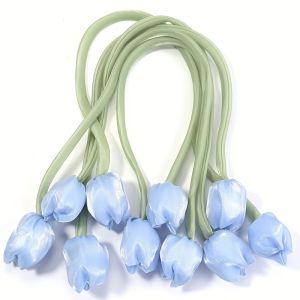 5pcs Ins-Style Minimalist Double-Sided Bud Tulip DIY Bow Hair Accessory Material Jewelry AccessoriesCurtain Tiebacks